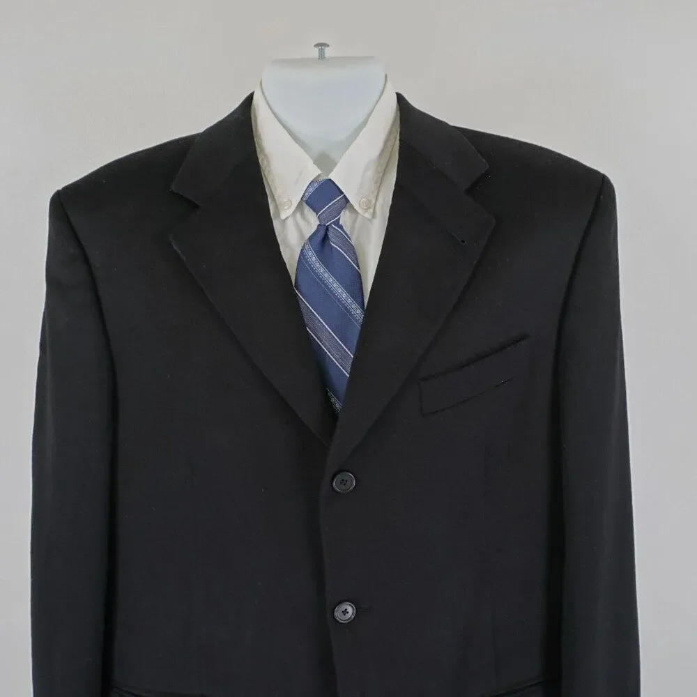 Hathaway Platinum 100% Pure Cashmere 3‎ Button Blazer 42R